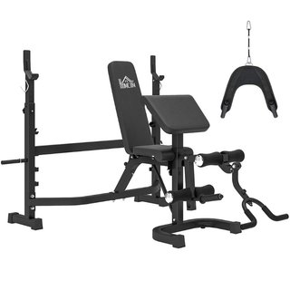 Banco Multifuncional Ajustable con Rack para Barra