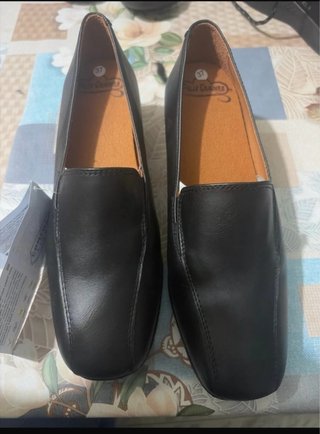 Mocasines Negros Pies Caminos Talla 37