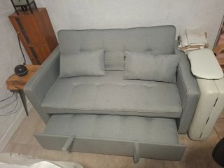 Sofá cama gris