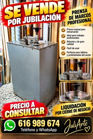 Prensa Manual para Enmarcación