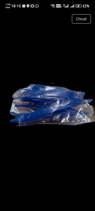 Pinzette monouso blu