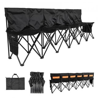 Panca plegable Portátil, Panca de Calcio a 6 Po pa