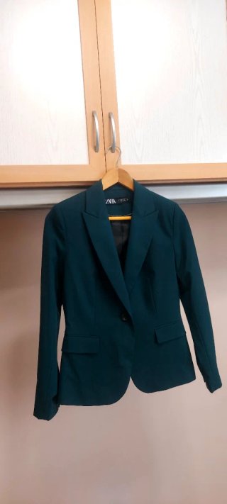 Chaqueta Zara Verde Botella