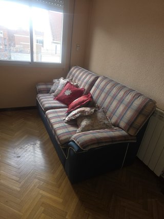 Divano letto in tessuto