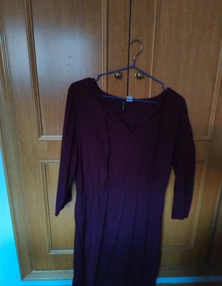 Vestido Manga Larga Morado