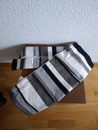 2 Fundas de cojín a rayas 60x40