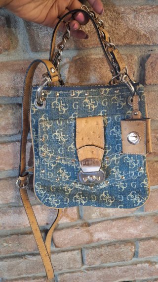 Borsa a tracolla Guess in denim