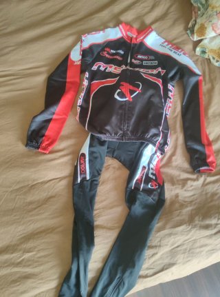 Conjunto de Ciclismo maillot y culote invierno