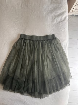 Falda de tul verde