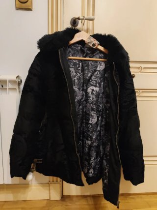 Abrigo Desigual Negro Talla 42