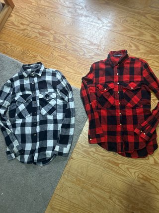 Set de 2 camisas de cuadros para mujer