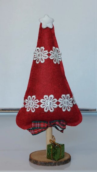 Albero di Natale decorativo 21 cm in pannolenci