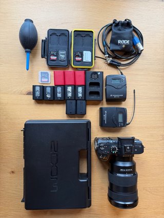 Sony Alpha 7S II con accesorios