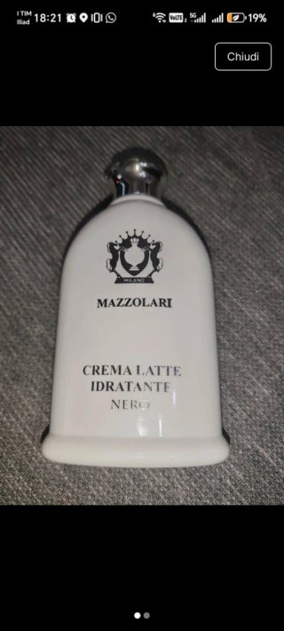 Crema Latte Idratante Mazzolari Nero