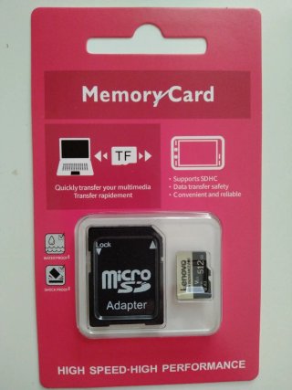 Tarjeta microSD de Memoria Lenovo 512GB