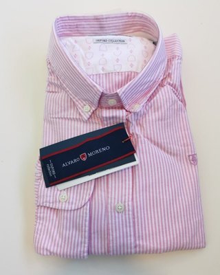 Camisa Alvaro Moreno Rosa y Blanca