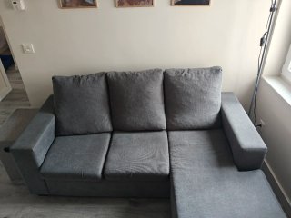 Sofá Chaise Longue Gris
