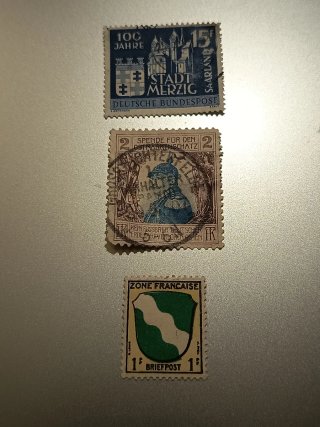 Set 2 francobolli 1 vignetta propaganda Germania