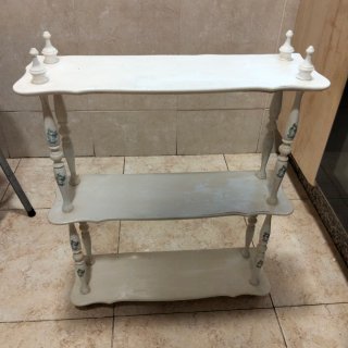 Estantería Pequeña de Madera Blanca