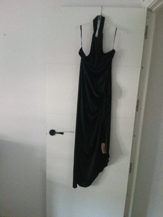 Vestido de fiesta largo negro