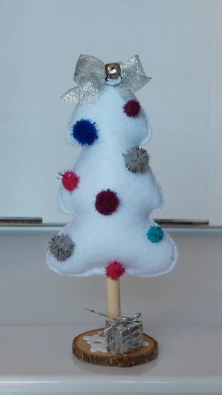 Albero di Natale decorativo in pannolenci 21 cm