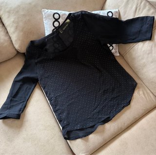 Blusa negra Stradivarius