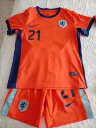 Equipación de Fútbol Holanda Nike talla 7-8
