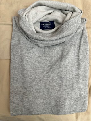 Jersey Pull&Bear Cuello Alto Gris Talla L