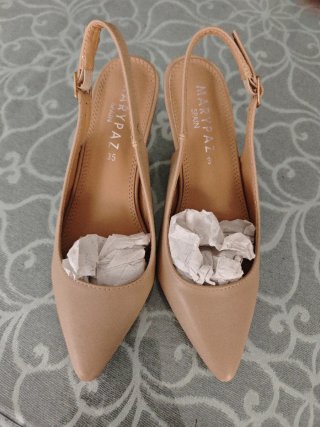 Zapatos de tacón MaryPaz beige talla 35
