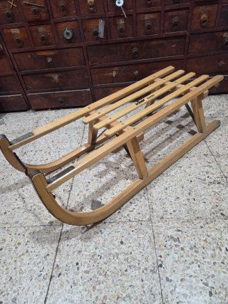 Trineo Luge Vintage Años 50