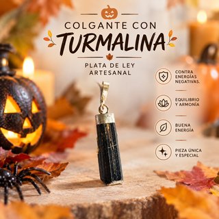 Colgante Turmalina, plata
