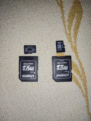 2 Tarjetas Micro SD Kingston 16GB con Adaptador