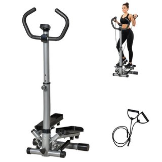 Simulador de escaleras con manillar, acero, 100 kg