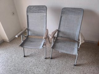 2 Sillas de Camping Reclinables Crespo