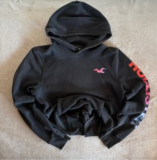 Vintage Hollister Black Gradient Hoodie - Size [X]