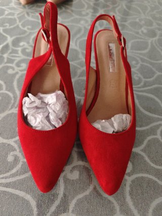 Zapatos de tacón D'Angela rojos talla 36