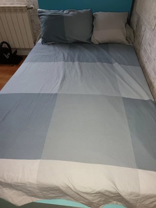 Funda Nórdica Cuadros Cama 135 + 2 Fundas Cojín