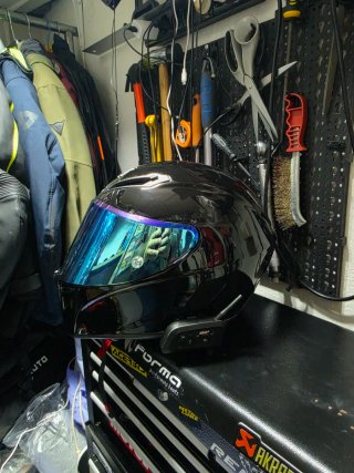 Casco AGV GT-Veloce Negro Brillo Talla L