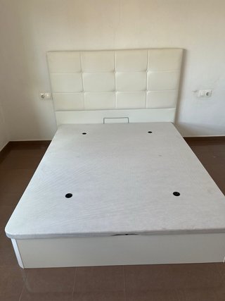 Canapé Abatible Blanco con Cabecero