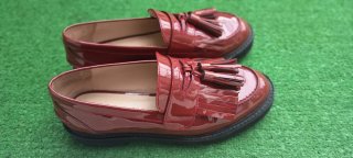 Mocasines Rojos con Borlas
