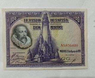 Billete 100 Pesetas Banco de España 1928
