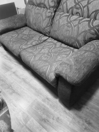 Sofá Cama de Tela Gris
