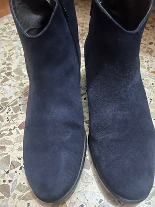 Botines Azules de Ante