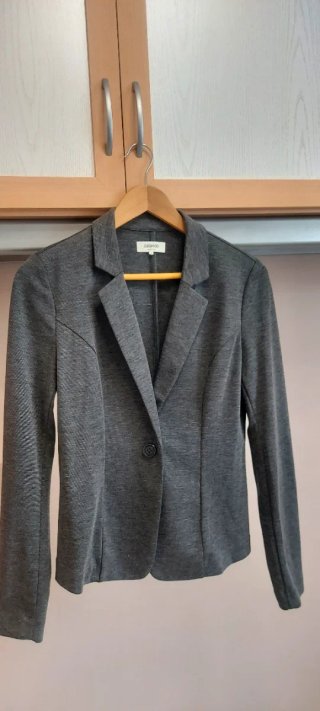 Chaqueta de punto fino gris Zalando