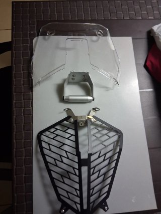 Protector de faro y cúpula para moto