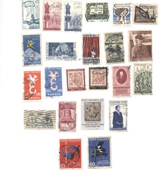 Serie francobolli Italia Repubblica 1958