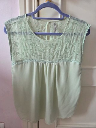 Blusa Verde Stradivarius Talla S