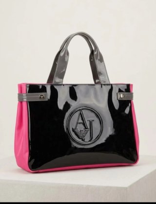 Bolso Armani Jeans Negro y Rosa