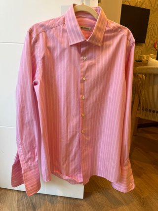 Camisa de gemelos Olimpo rosa 100%algodon