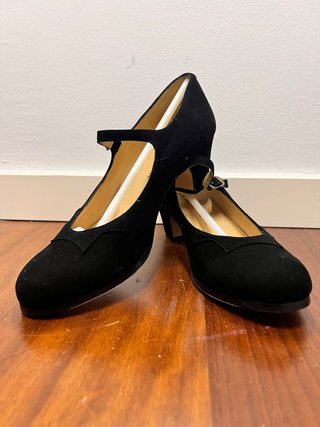 Zapatos de Flamenco Begoña Cervera Negros